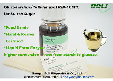 Pullulanase van de voedselrang Enzym1400b U/ml, Glucoamylase100,000U/ml hga-101PC voor de Vloeibare vorm van de Zetmeelsuiker